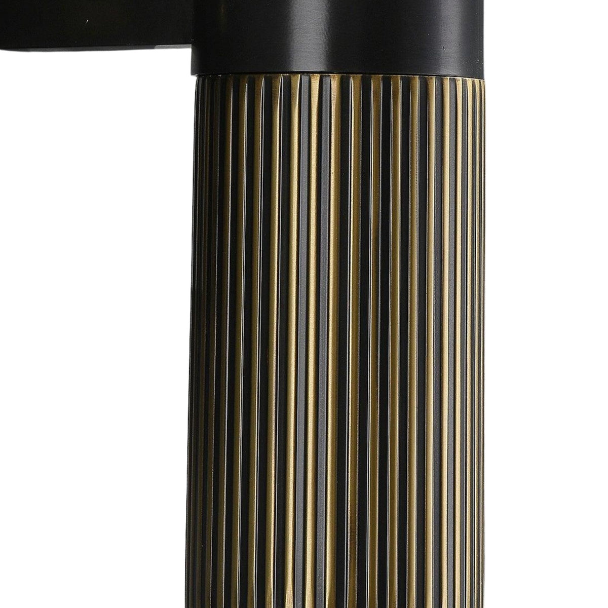 Marvello 1 Light Cylinder Alabaster Wall Light - Matte Black