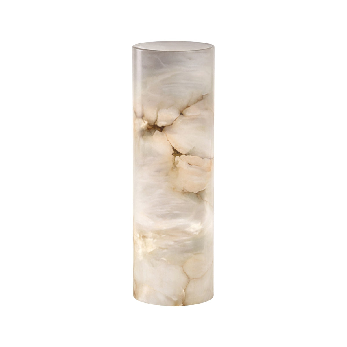 Virelle LED Column Alabaster Table Lamp - Soft White