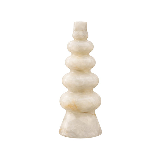 Virelle LED Totem Alabaster Table Lamp - Soft White