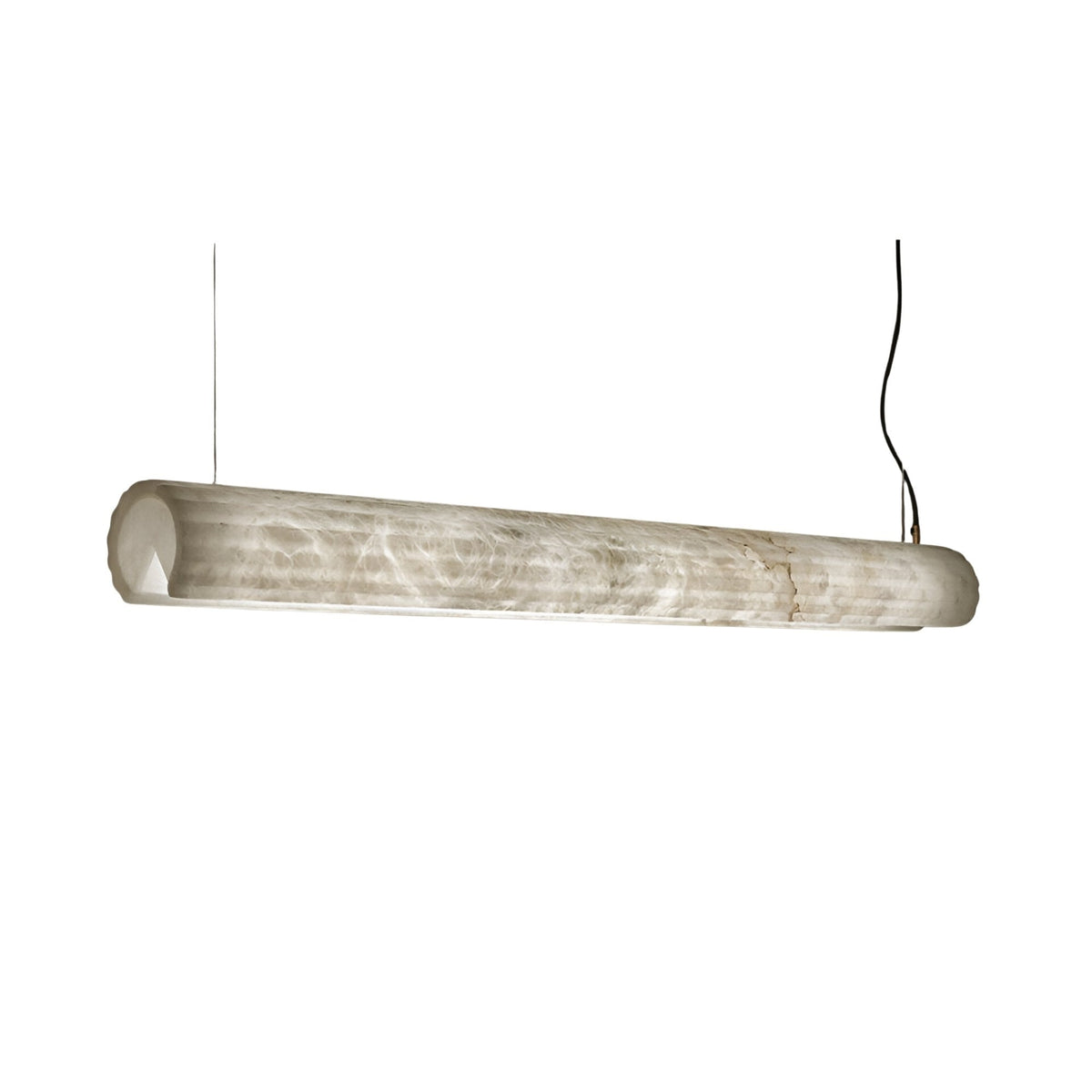 Zenvia LED Alabaster Linear Chandelier - Soft White