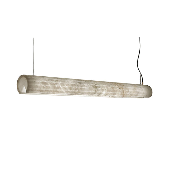Zenvia LED Alabaster Linear Chandelier - Soft White