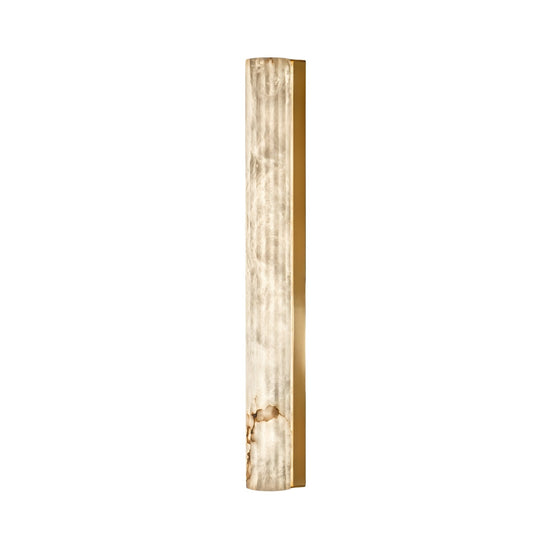 Zenvia LED Alabaster Wall Light - Brushed Brass