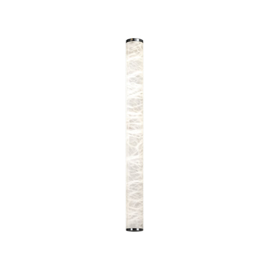 Corvane Medium 640mm Slim Cylindrical Alabaster LED Wall Light - Soft White
