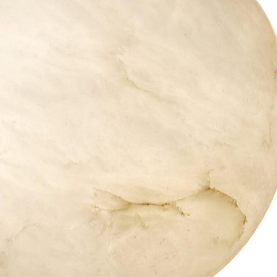 Luceris Alabaster Globe Pendant Light - Brushed Brass