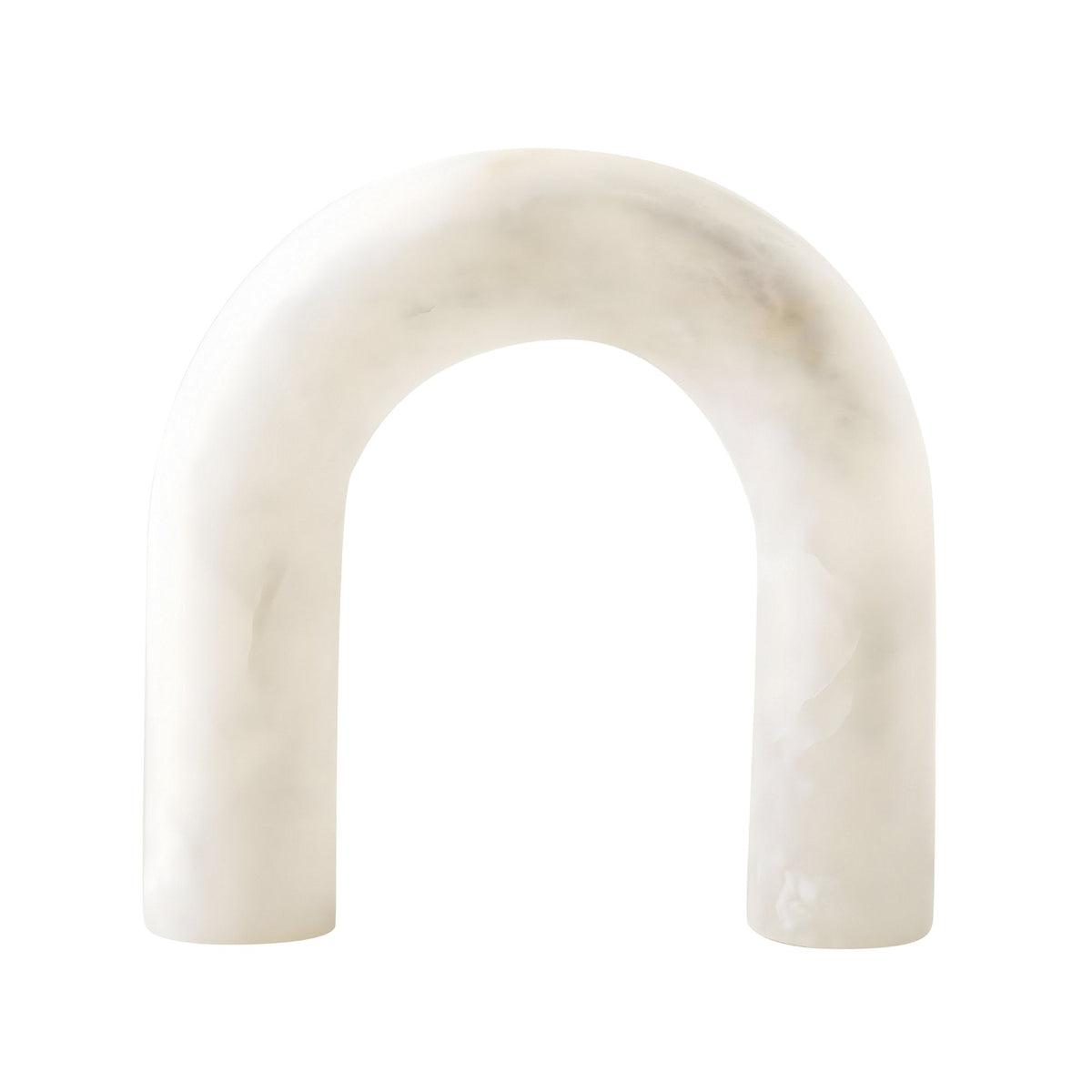 Arcella LED Sculpted Arch Alabaster Table Lamp - Soft White