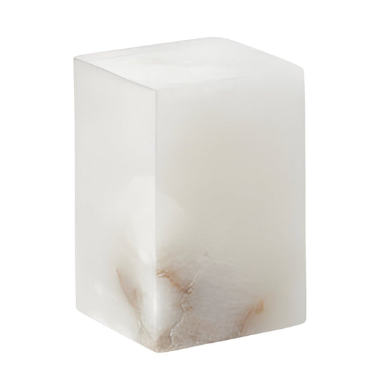 Monvara 2 Light Monolith Alabaster Floor Lamp - Soft White