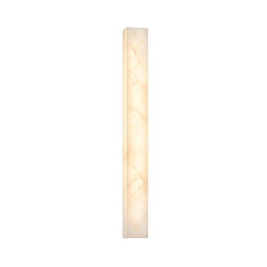 Aureline LED Sculpted Column Alabaster Wall Light - Soft White