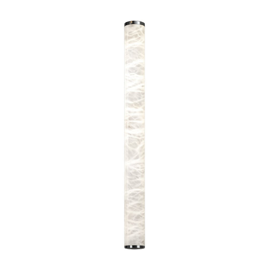 Corvane LED Slim Cylindrical Alabaster Wall Light - Soft White