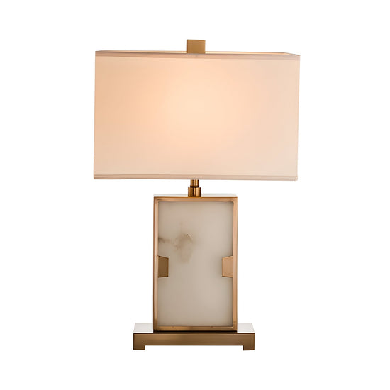 Marcellin Alabaster Table Lamp - Brass & Soft White