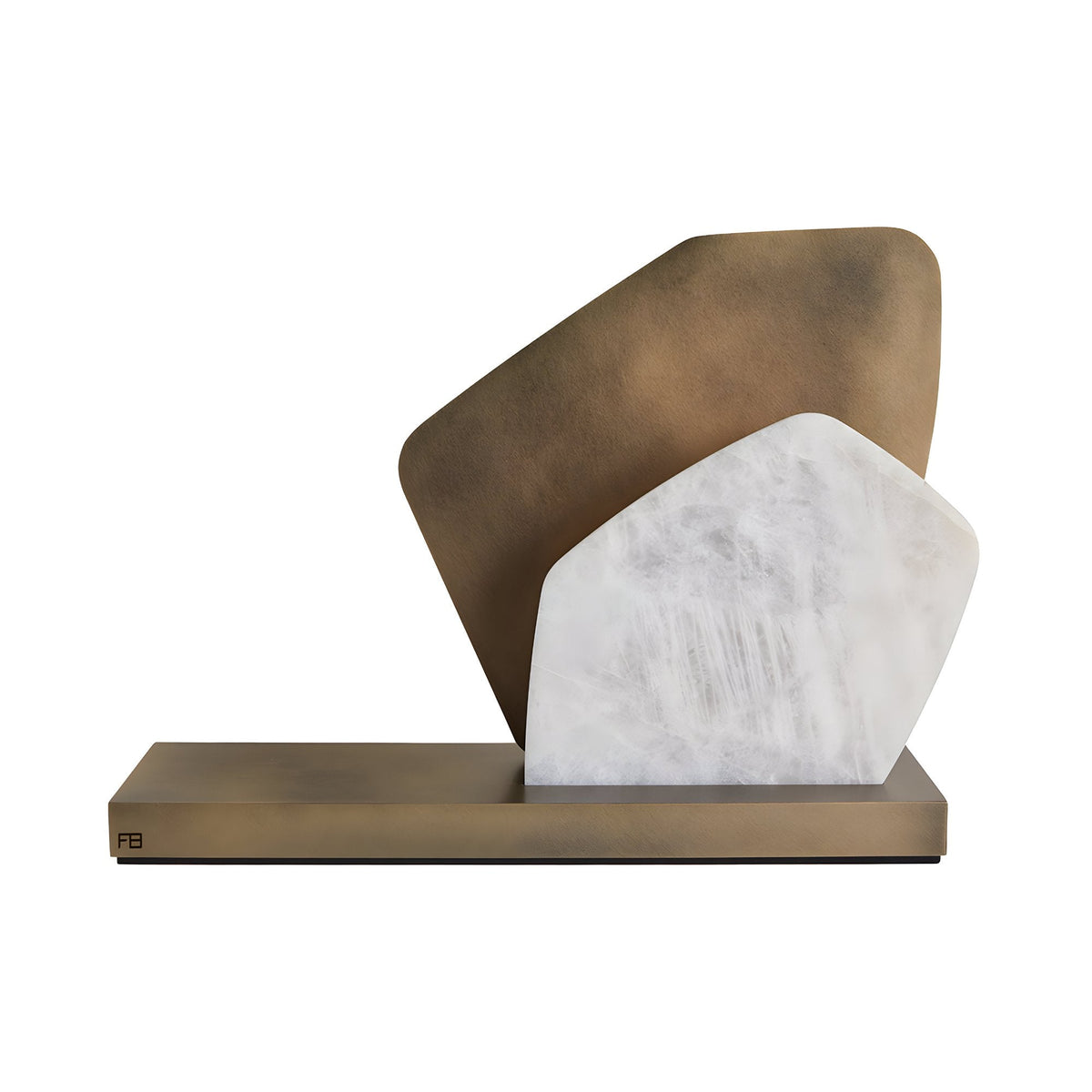 Caelis LED Alabaster Cluster Table Lamp - Brushed Brass