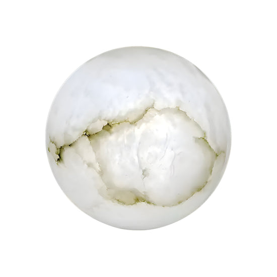 Orlena 3 Light Globe Alabaster Floor Lamp - Soft White
