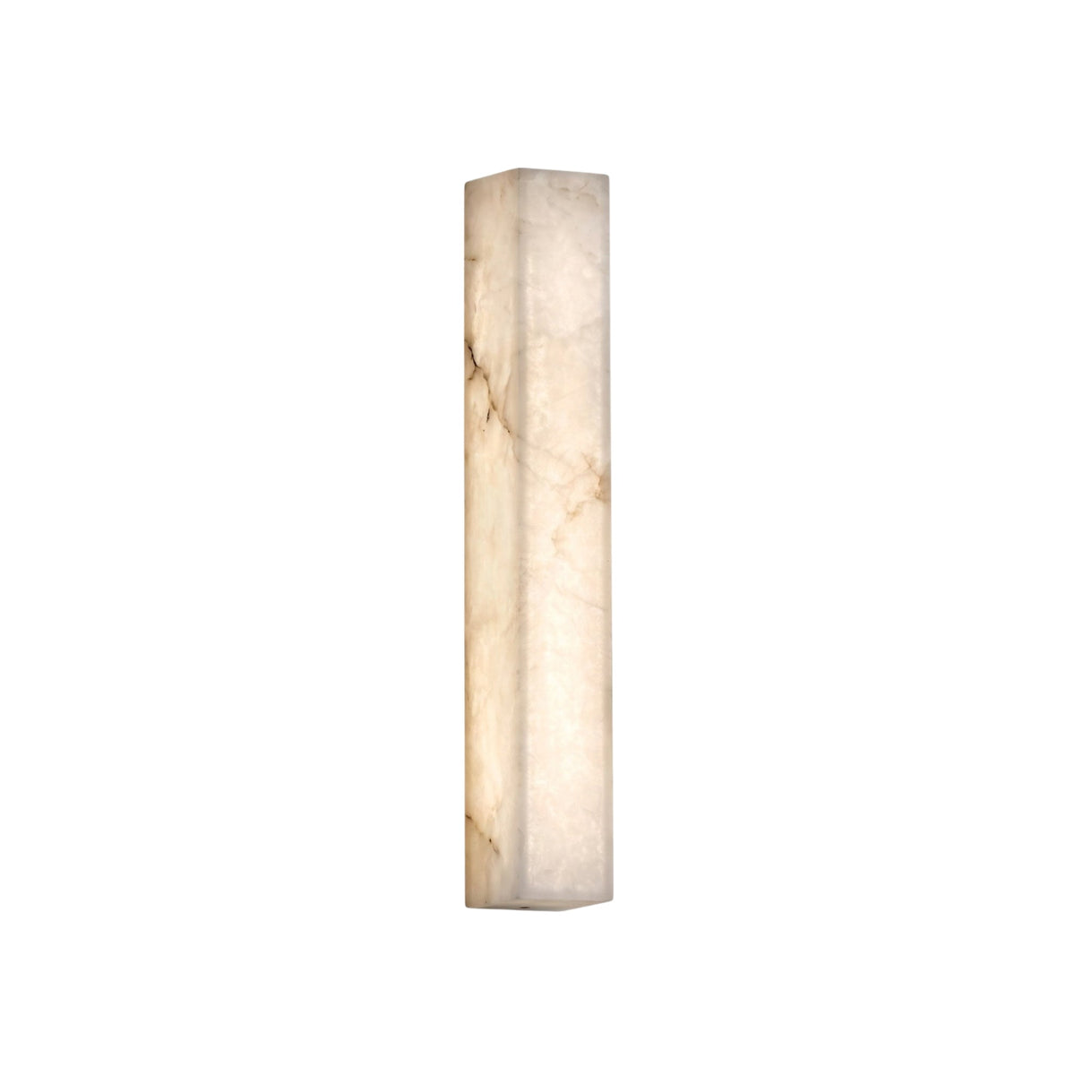 Valmera Medium Slim Vertical Alabaster LED Wall Light 640mm - Soft White