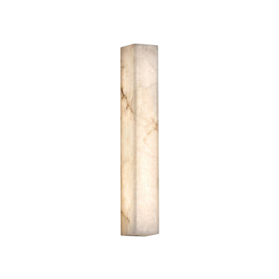 Valmera Medium Slim Vertical Alabaster LED Wall Light 640mm - Soft White