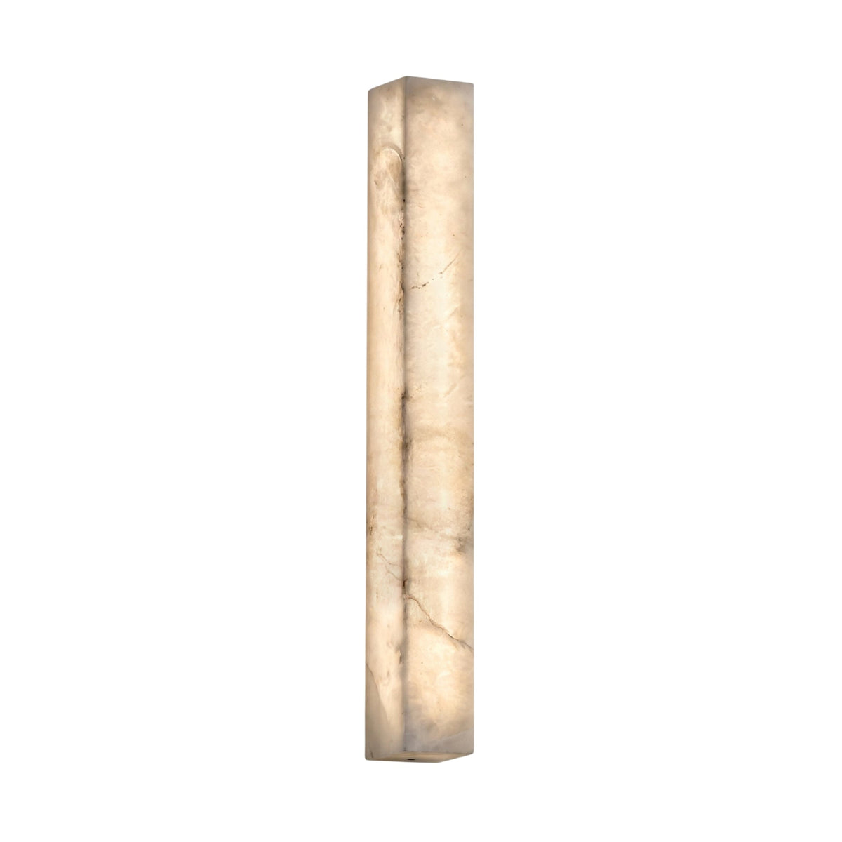 Valmera LED Slim Vertical Alabaster Wall Light - Soft White