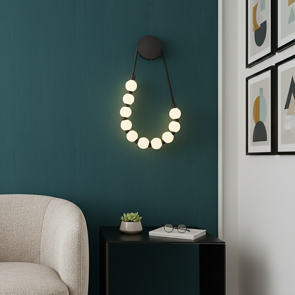 Elixara 10 Light LED Alabaster Wall Light - White