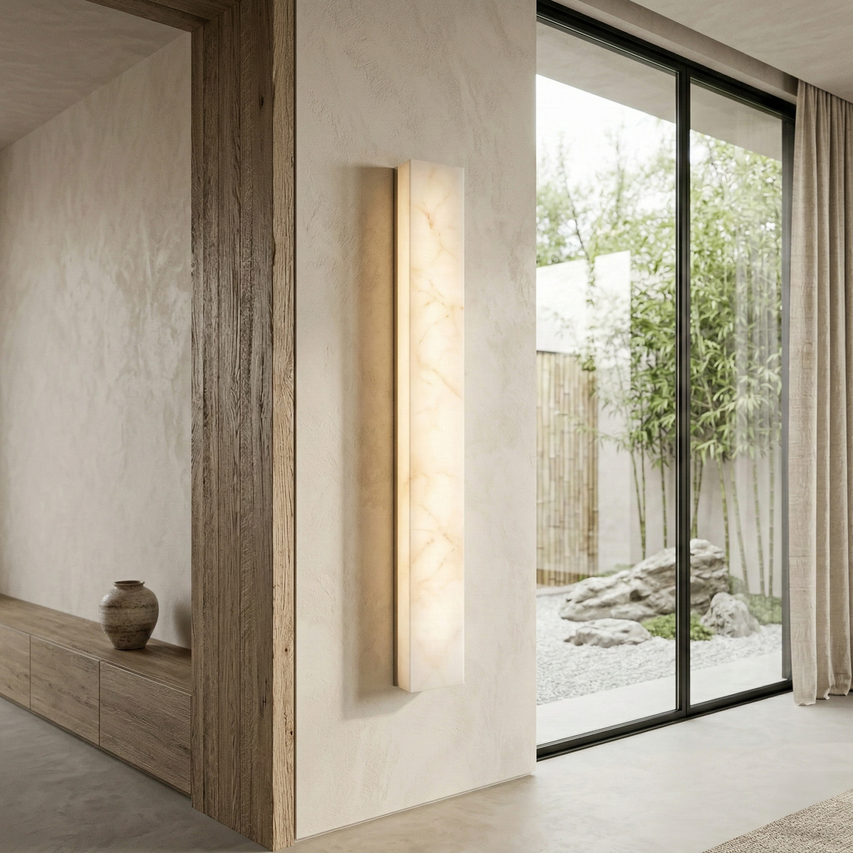 Aureline LED Alabaster Column Wall Light
