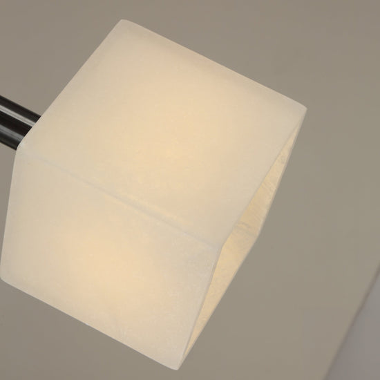 Draxen Alabaster Drum Pendant Light - Matte Black & Brass