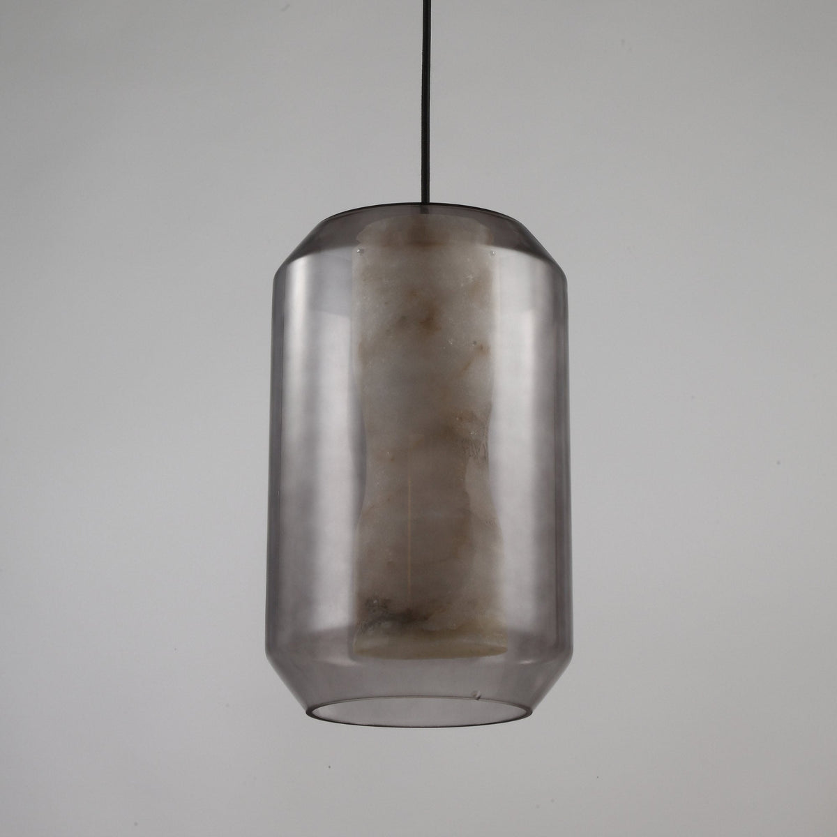 Vale Faceted Alabaster Pendant Light - Soft White