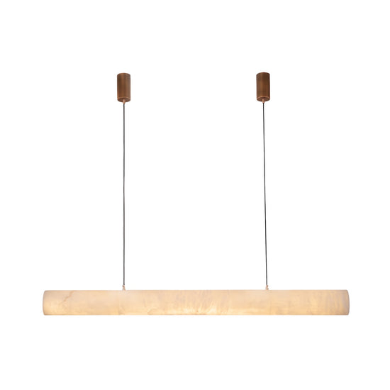 Zareon LED Medium Linear Alabaster Chandelier - Soft White