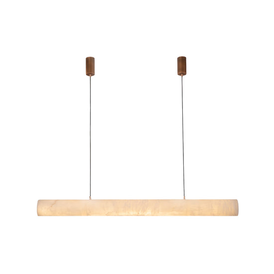Zareon LED Small Linear Alabaster Chandelier - Soft White