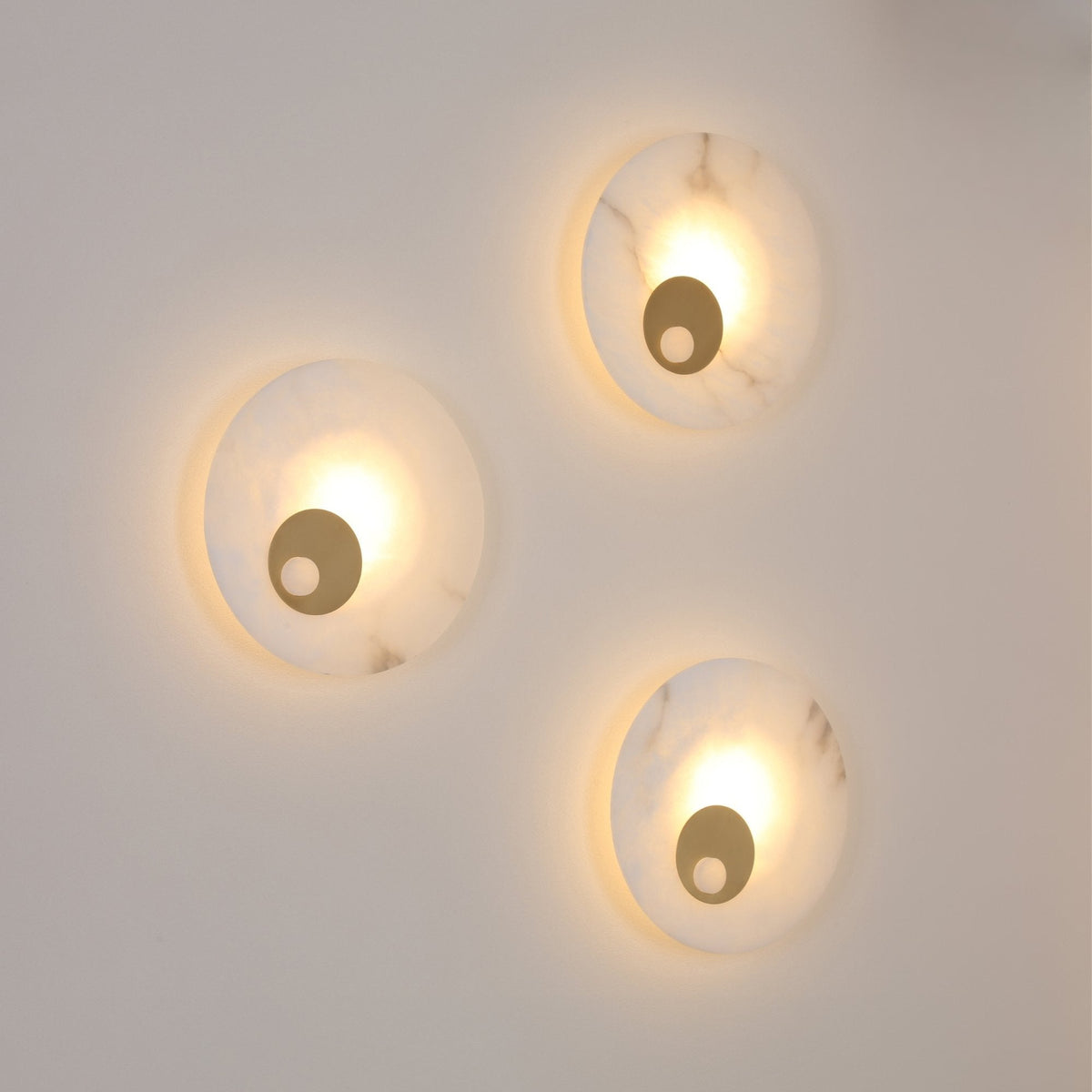 Selvana LED Small Alabaster Wall Light - Soft White