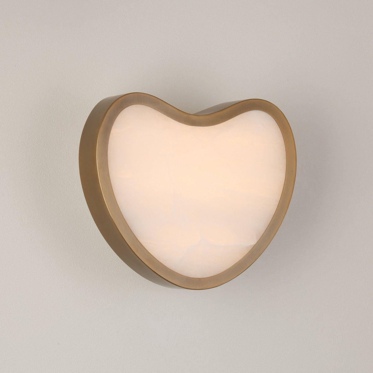 Marea LED Alabaster Wall Light - Brushed Brass