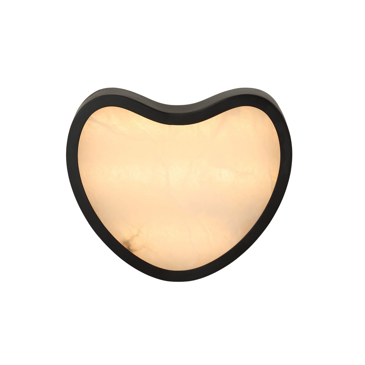 Marea LED Alabaster Wall Light - Matte Black