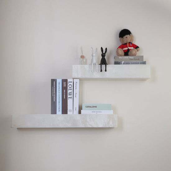 Kate LED Large Alabaster Shelf Light - Soft White