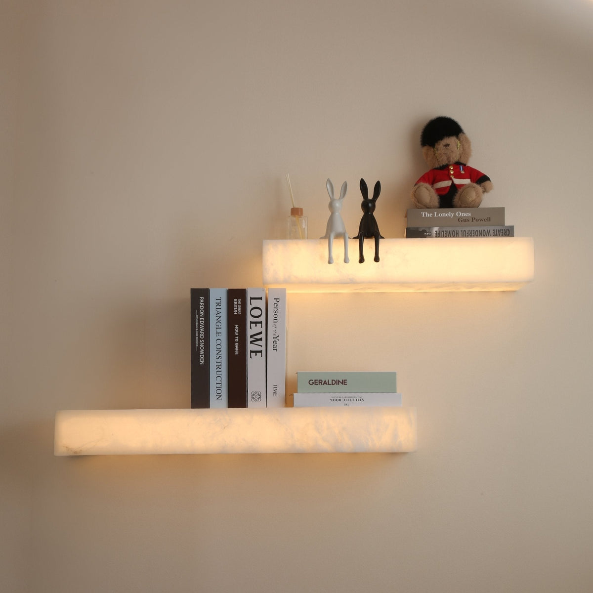 Kate LED Large Alabaster Shelf Light - Soft White