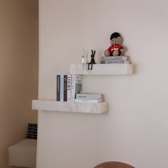Kate LED Large Alabaster Shelf Light - Soft White