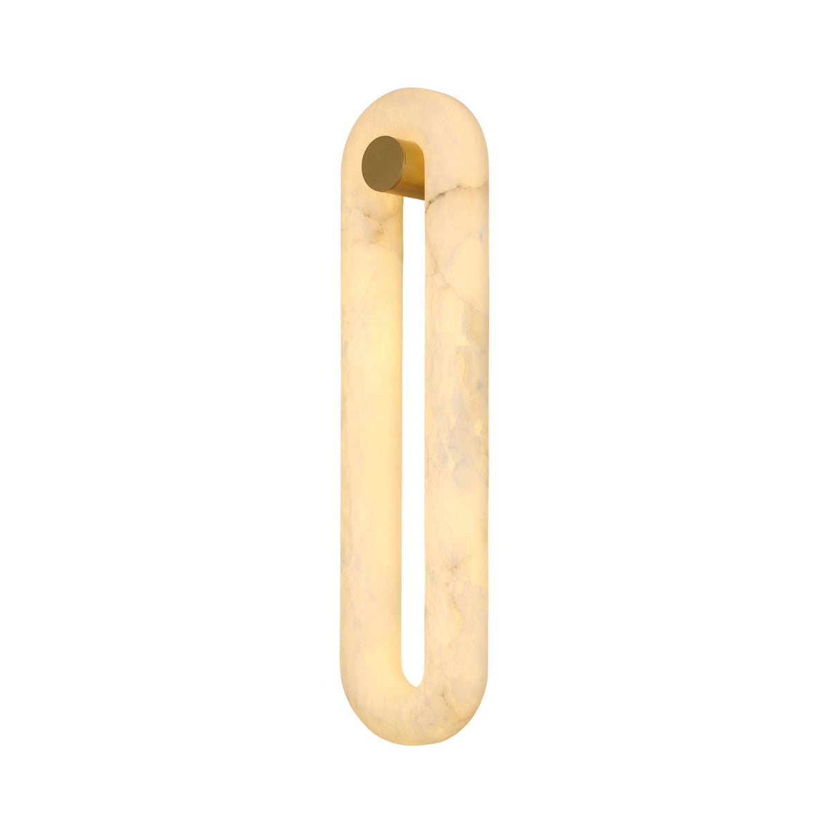 Serava LED Alabaster Wall Light Large - Soft White
