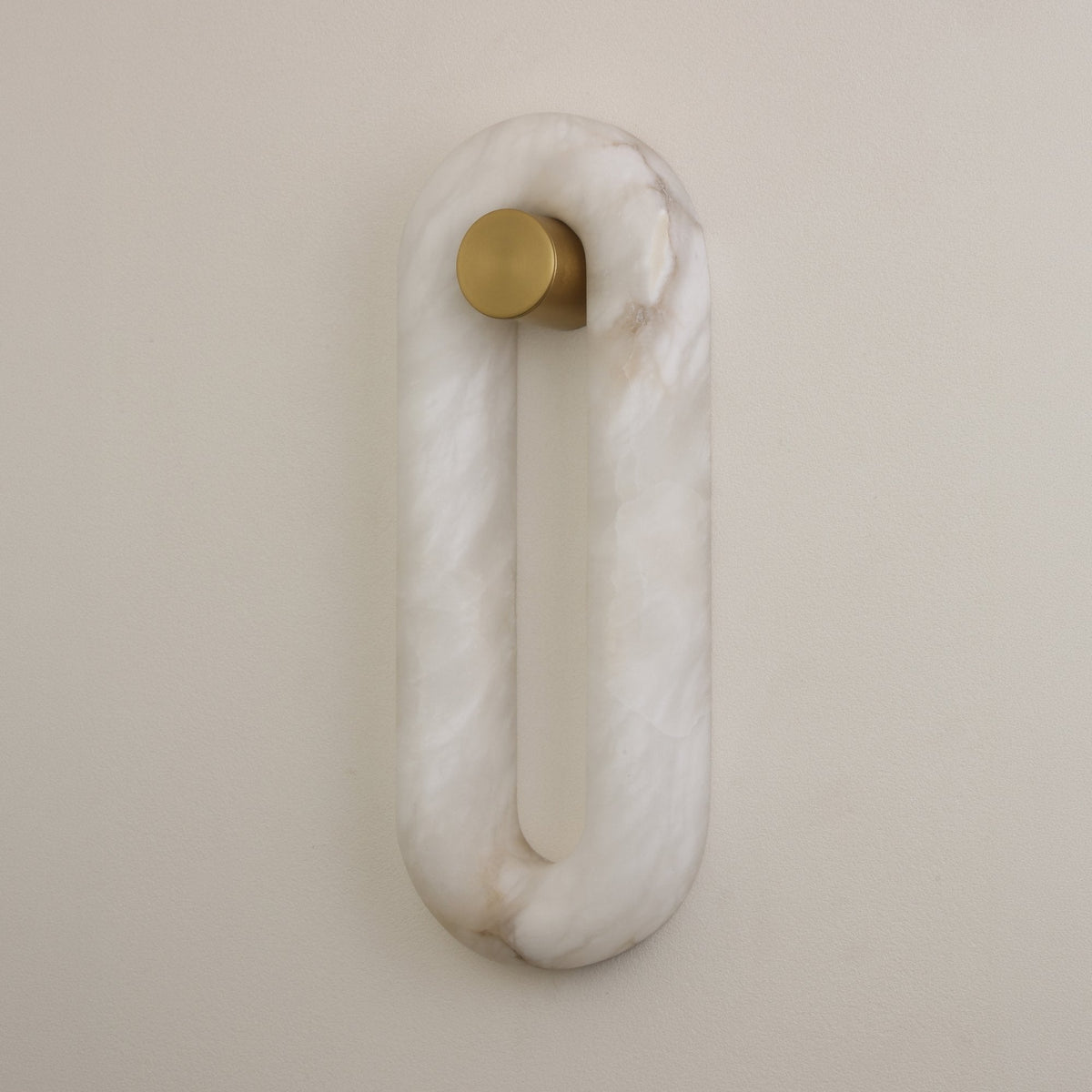 Serava LED Small Alabaster Wall Light - Soft White
