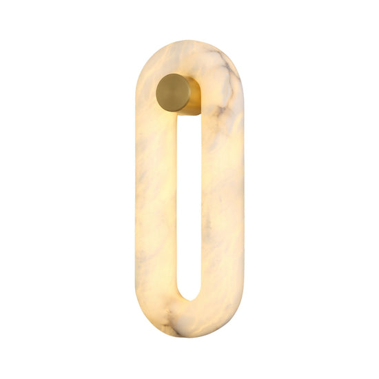 Serava LED Small Alabaster Wall Light - Soft White