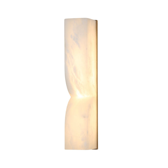 Vera LED Small Silhouette Alabaster Wall Light - Soft White