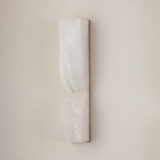 Vera LED Small Silhouette Alabaster Wall Light - Soft White