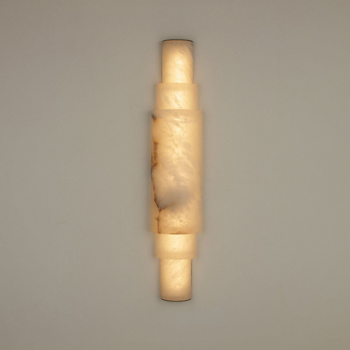 Aurelia LED Alabaster Wall Light - Brushed Brass