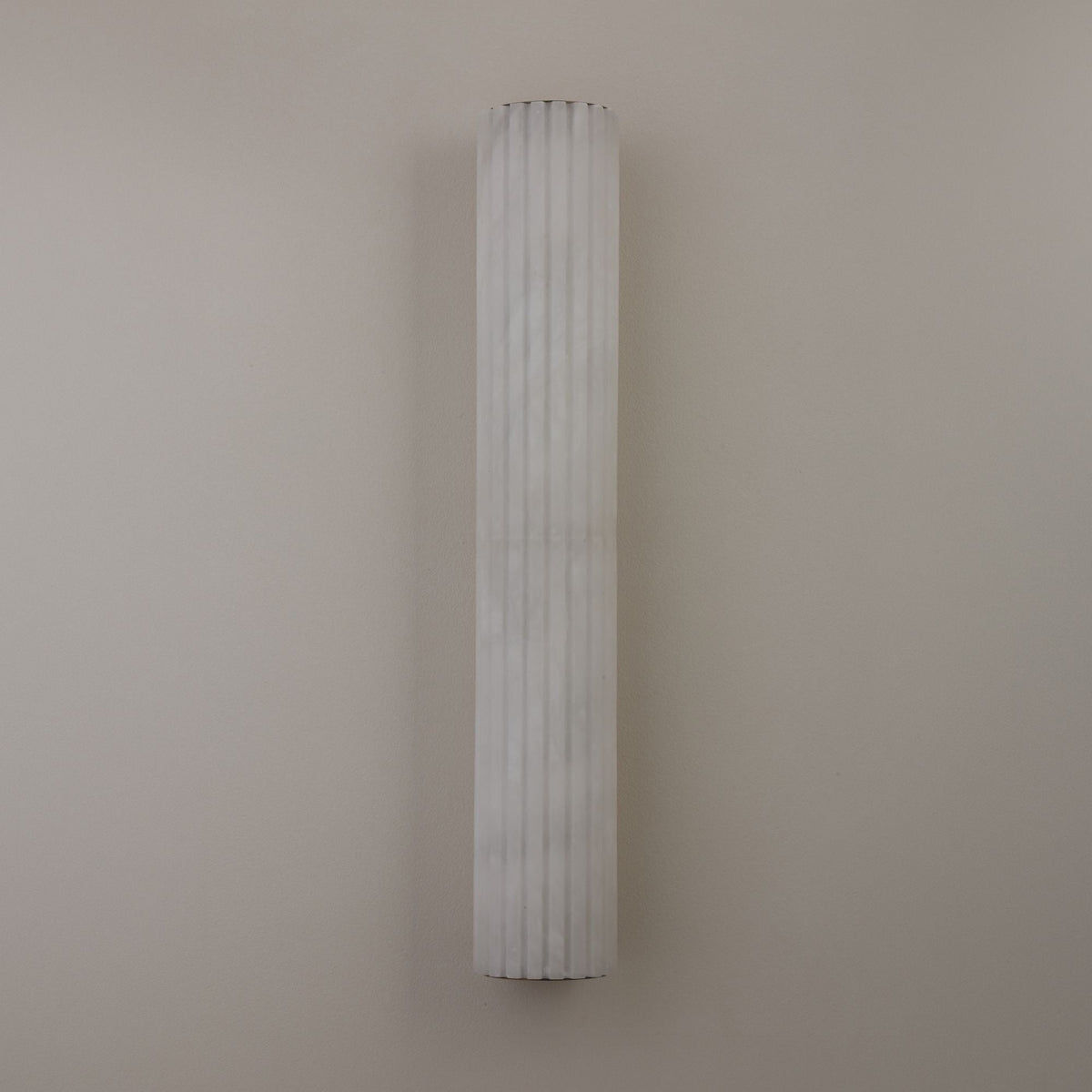 Zenvia LED Alabaster Wall Light - Brushed Brass