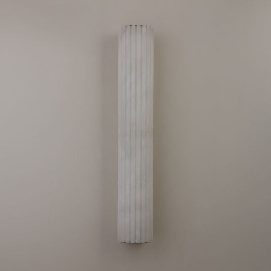 Zenvia LED Alabaster Wall Light - Brushed Brass