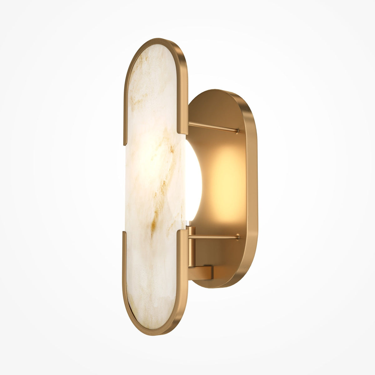 Marmo Alabaster Wall Light - Gold & Natural Stone