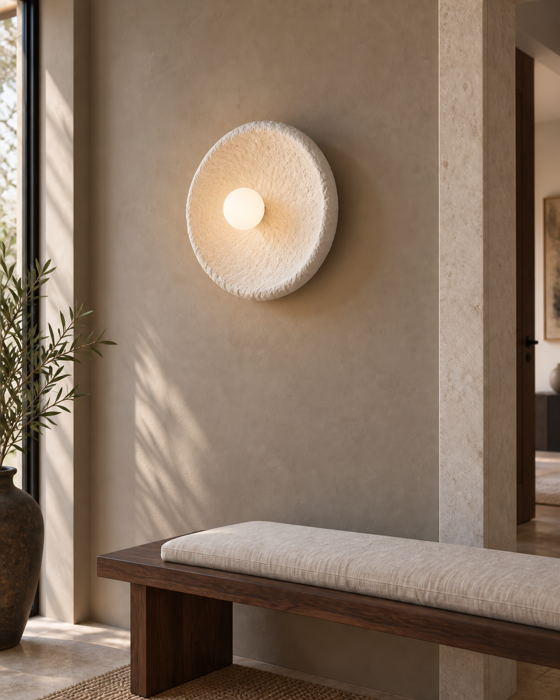 Cesessa — light on; AI-generated interior scene, 400 mm White