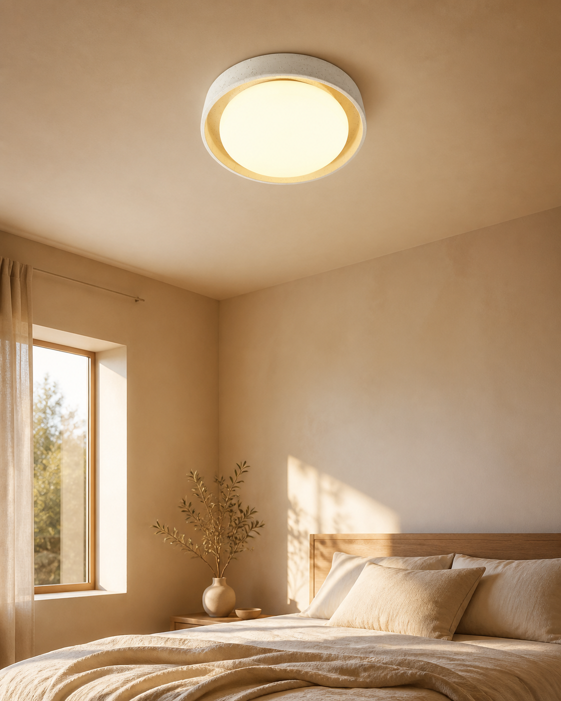 MOPOCE Concrete Halo Ceiling Light