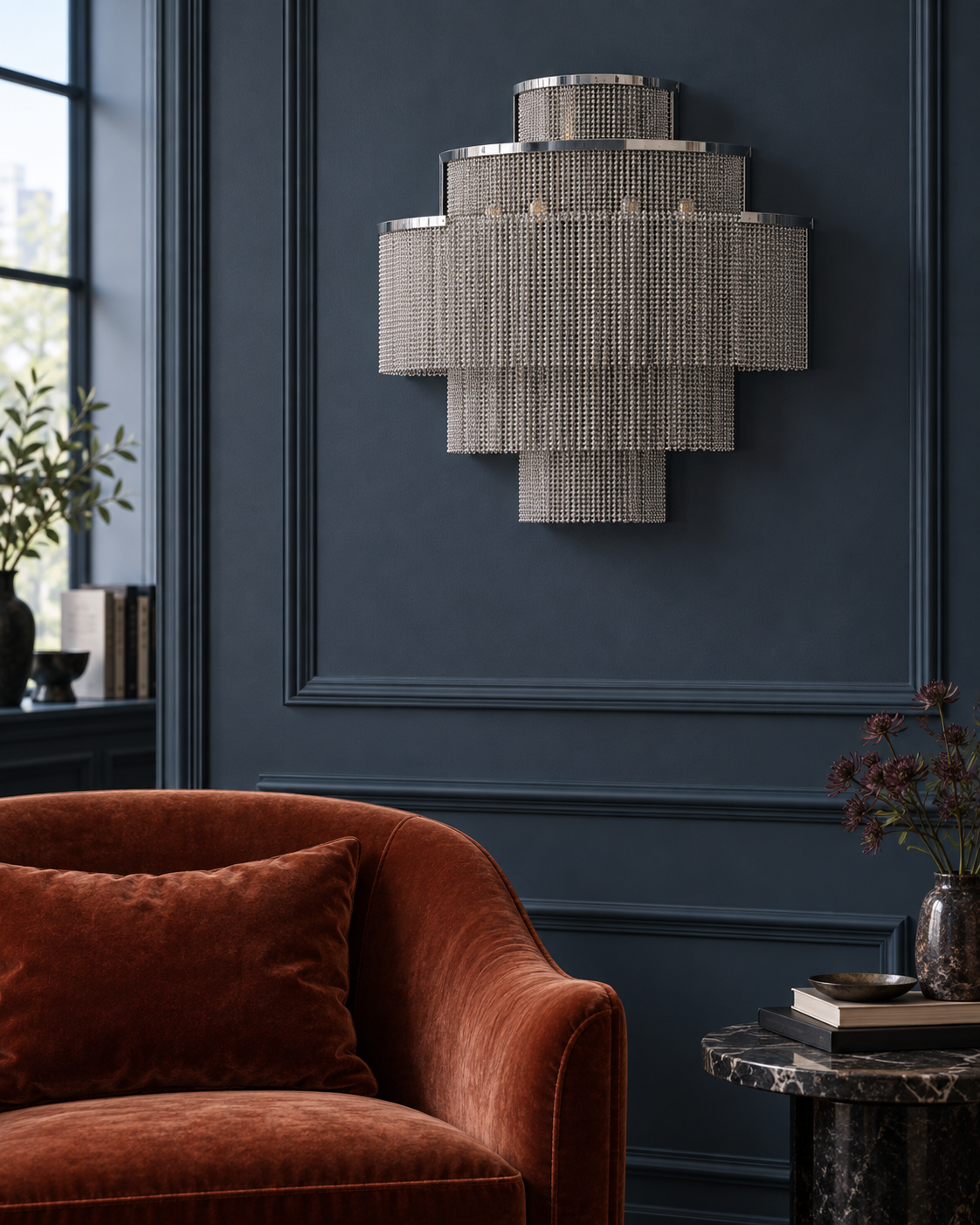Corera — light off; AI-generated interior scene