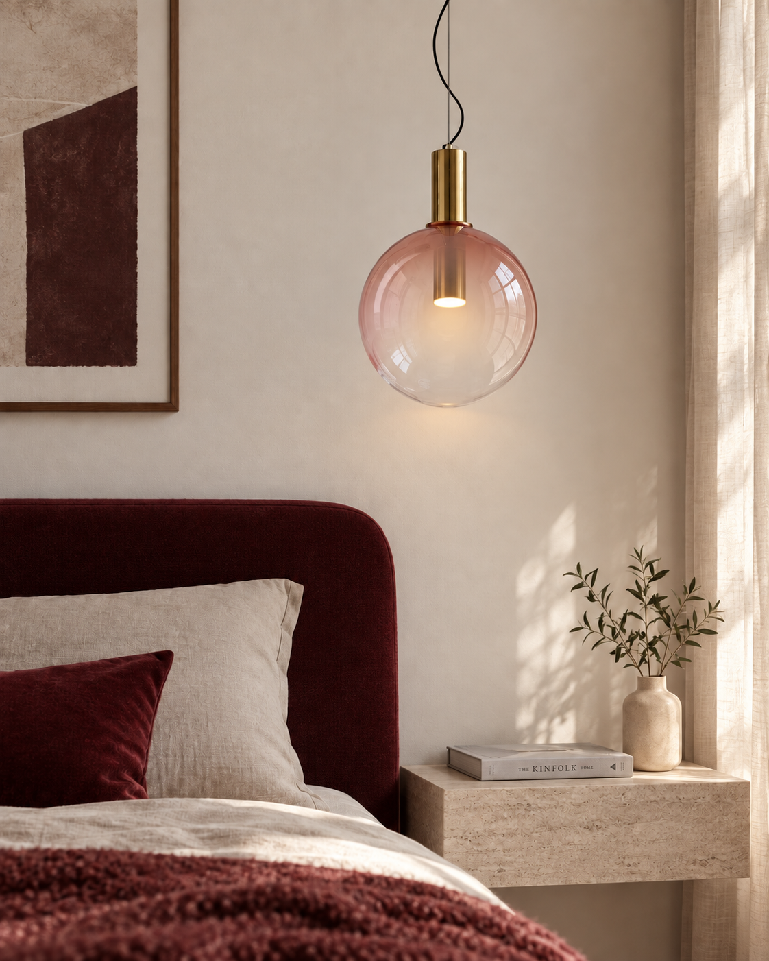 Elino Glass Globe Pendant Light