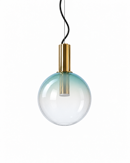 Elino Globe — white background product view, 200 blue; AI-generated illustration