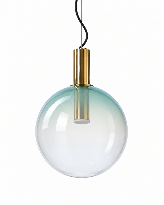 Elino Globe — white background product view, 300 blue; AI-generated illustration