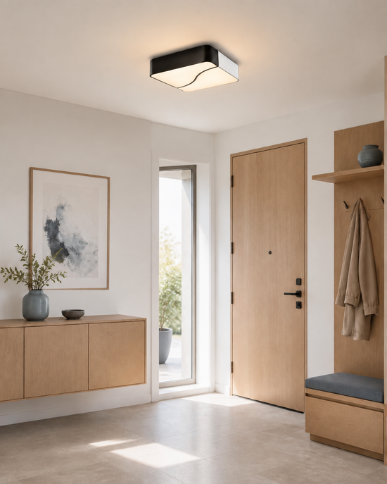 Essola — light on; AI-generated interior scene