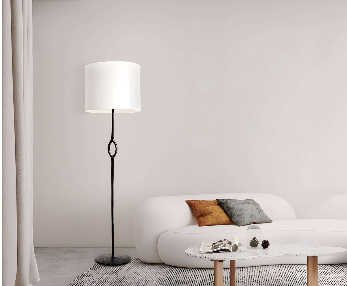 MOPOCE slim frame shade floor lamp in a living room