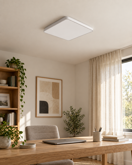 MOPOCE Luma Linear Ceiling Light — AI-generated room illustration