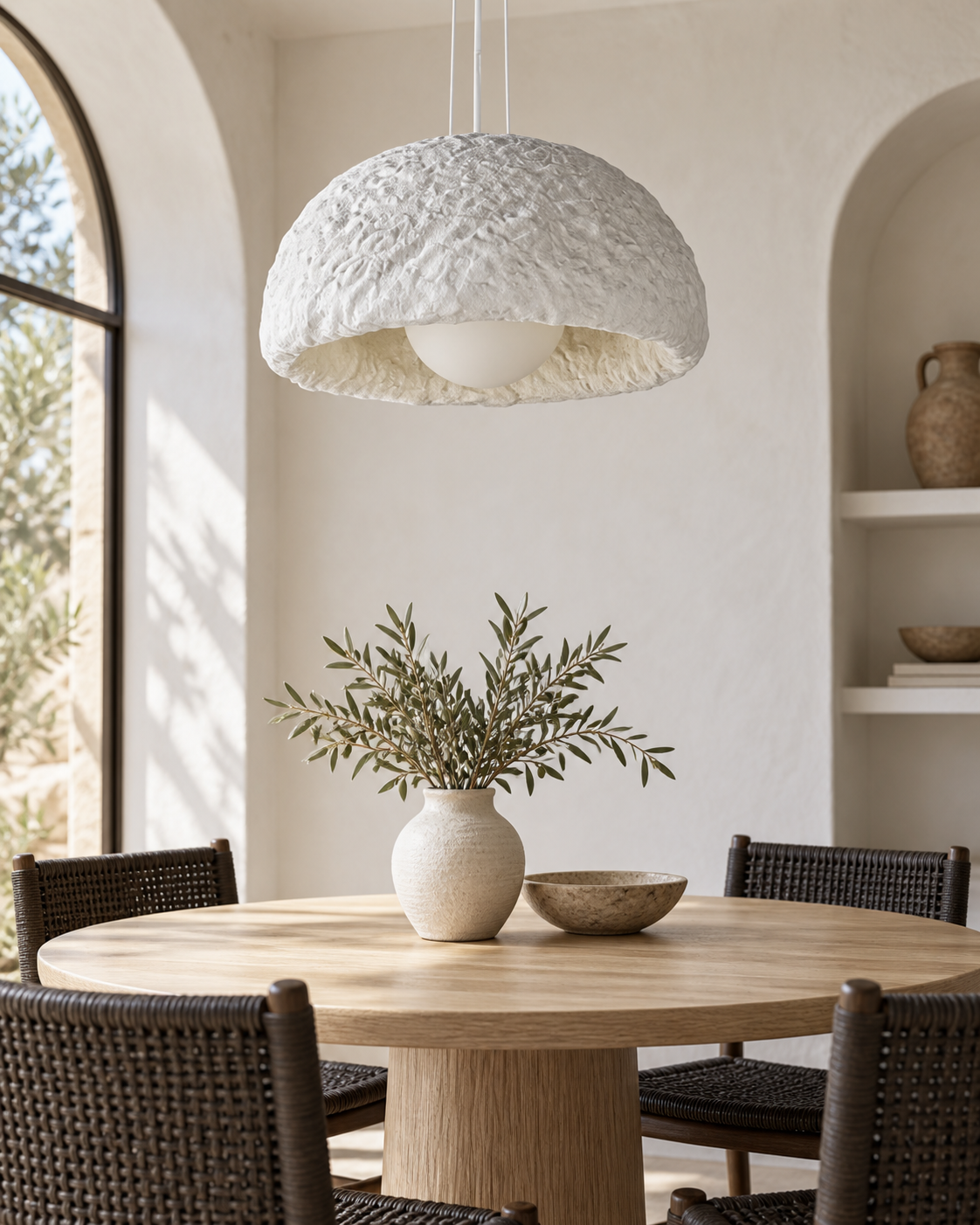 Nelisa — light off; AI-generated interior scene, 600 mm White