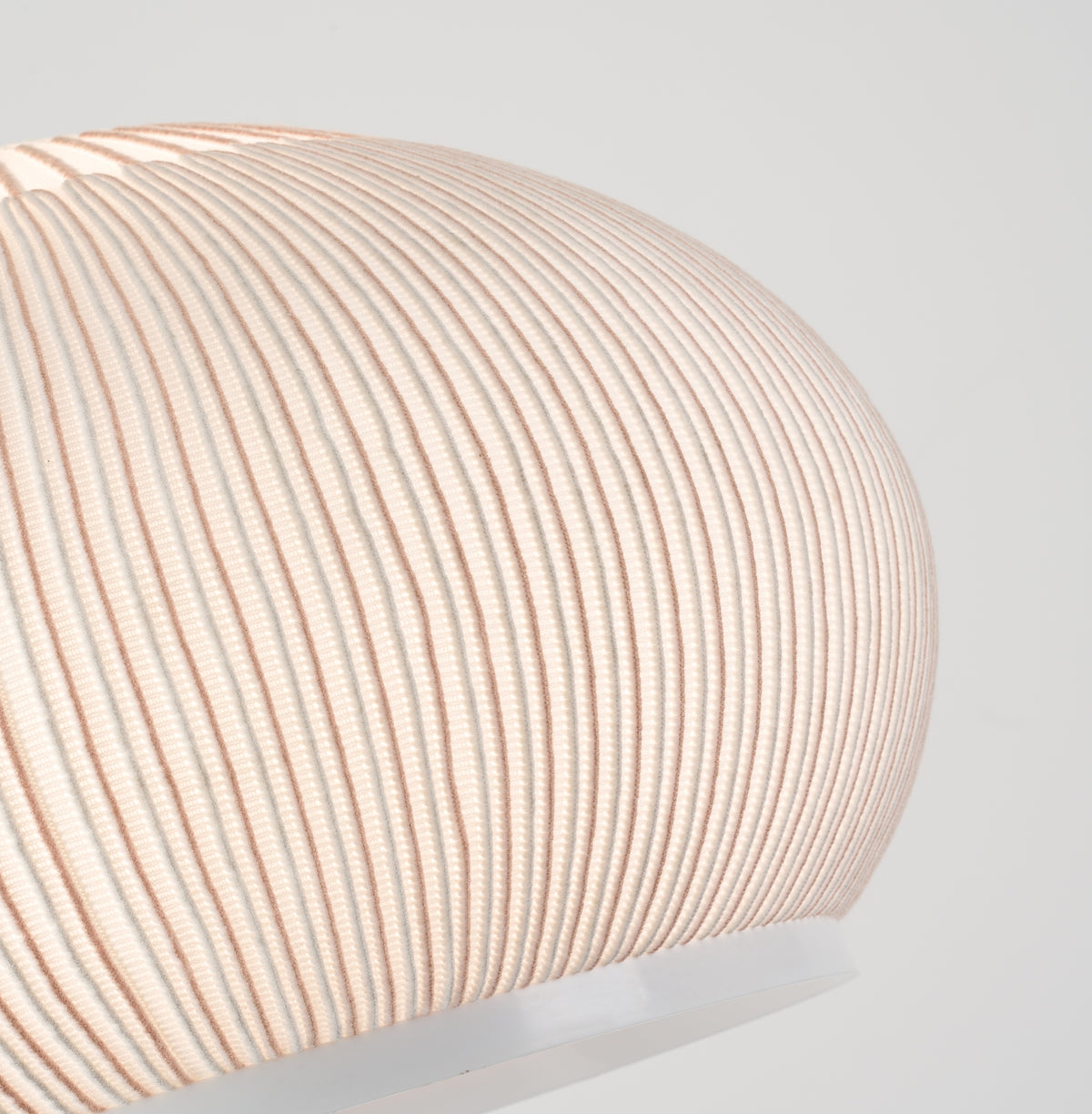 MOPOCE Pleat Low Dome Pendant — knitted shade detail